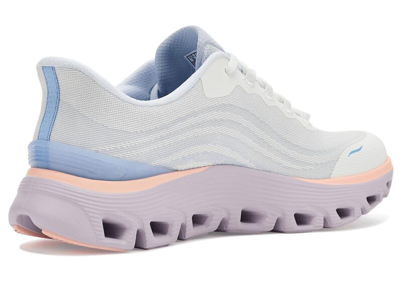 スケッチャーズ レディース シューズ スニーカー Skechers Arch Fit Glidestep Wave Hands Free Skipins White ホワイト