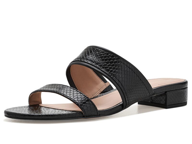 コールハーン レディース シューズ ヒール サンダル Cole Haan Fionna Wave Double Band Slide Sandals Black Glossy Sn ブラック