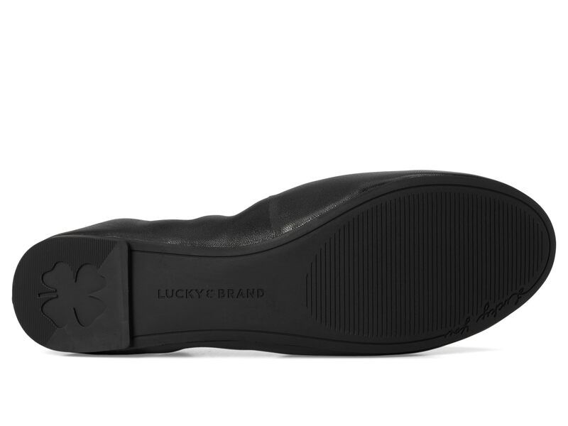 ラッキーブランド レディース シューズ サンダル レザー Lucky Brand Emmielou Leather Ballet Flat Black ブラック
