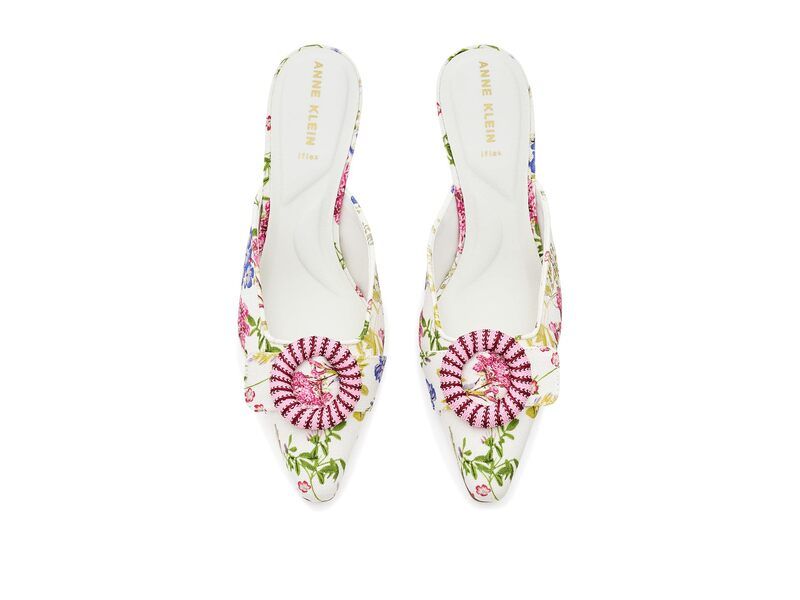 アンクライン レディース シューズ サンダル Anne Klein Cassia White Floral ホワイト アンクライン レディース シューズ サンダル Anne Klein Cassia White Floral ホワイト
