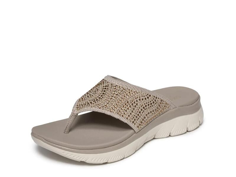スケッチャーズ レディース シューズ サンダル SkechersSummits Unmatched Glow Sandal Taupe トープ