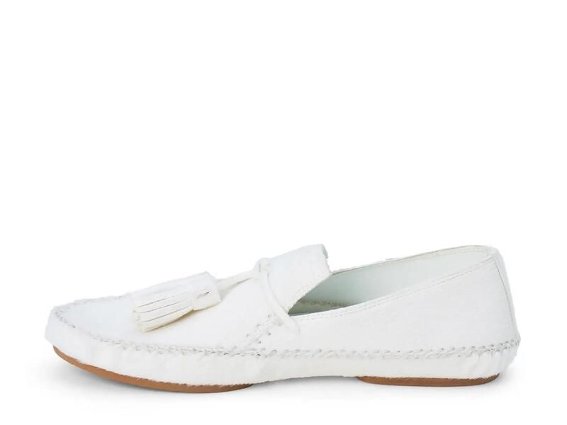 マチス レディース シューズ スリッポン・ローファー MatisseBrock Loafer White Calf Hair Leather ホワイト