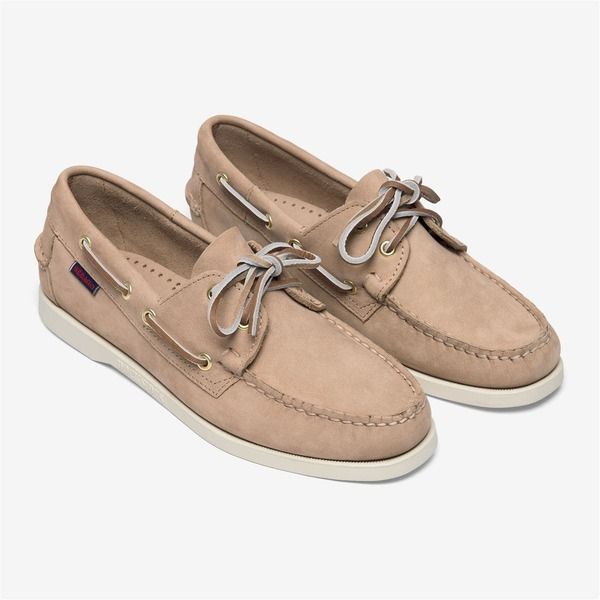 セバゴ レディース シューズ スリッポン・ローファー Sebago Portland Nubuck Womans Boat Shoes Beige Camel キャメル