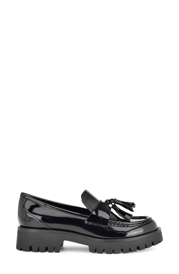 ナインウェスト レディース シューズ スリッポン・ローファー プラットフォーム Nine West Garry Platform Tasseloafer Black Patent ブラック ナインウェスト レディース シューズ スリッポン・ローファー プラットフォーム Nine West Garry Platform Tasseloafer Black Patent ブラック