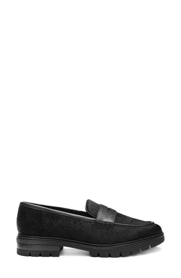 アラ レディース シューズ オックスフォード ローファー ara Crescent Lug Penny Loafer Black 2 ブラック