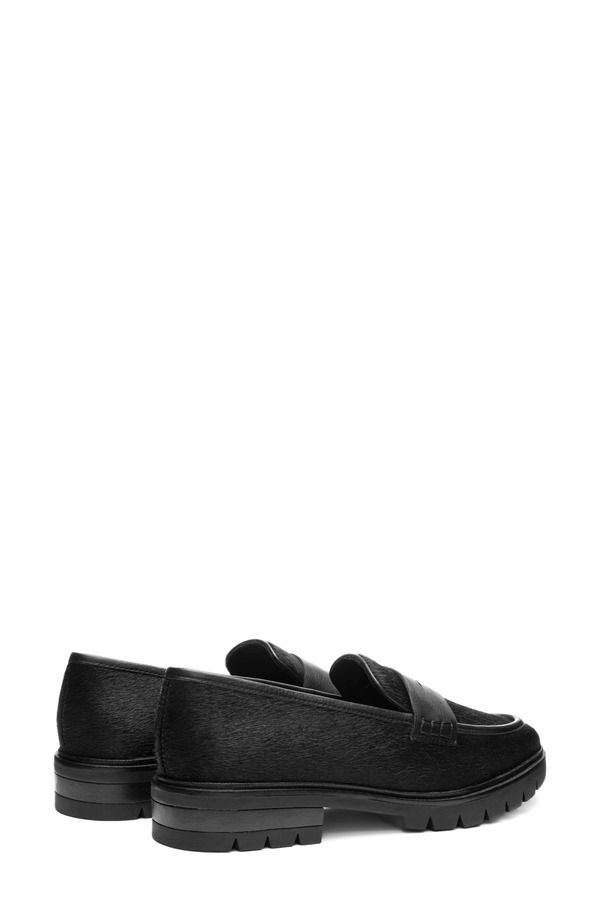 アラ レディース シューズ オックスフォード ローファー ara Crescent Lug Penny Loafer Black 2 ブラック
