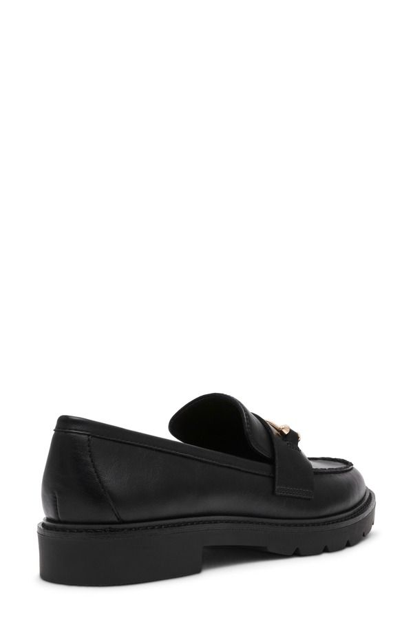 アンクライン レディース シューズ オックスフォード ローファー Anne Klein Emme Bit Loafer Black Smooth ブラック