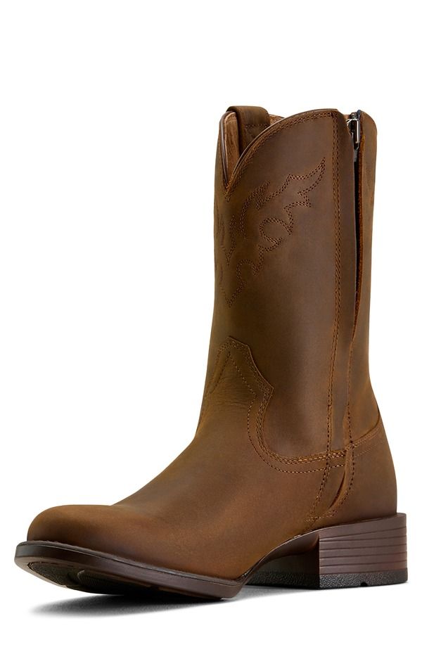 アリアト メンズ シューズ ブーツ・レインブーツ Ariat Sonoroper Toe Western Boot Distressed Brown ブラウン