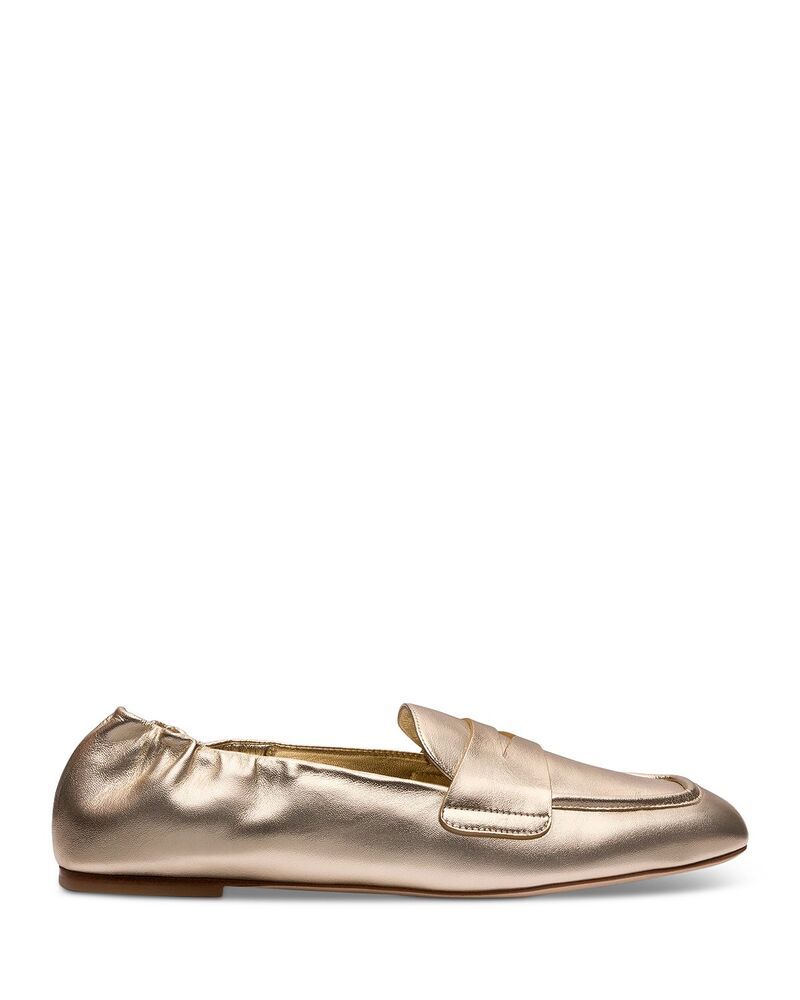 スチュアート ワイツマン レディース シューズ スリッポン・ローファー Stuart Weitzman Womens Bryant Penny Loafers Light Gold ゴールド