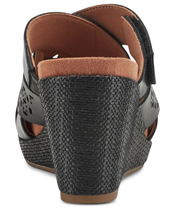 ロックポート レディース シューズ スリッポン・ローファー サンダル Rockport Womens Britta SlipOn Casual Wedge Sandals Black ブラック
