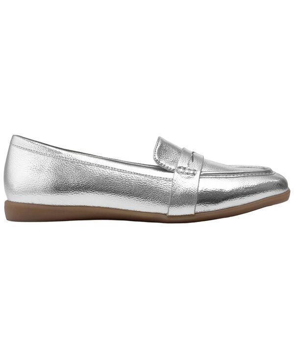 エアロソールズ レディース シューズ スリッポン・ローファー Aerosoles Womens Kody SlipOn Loafersilver Faux Leather シルバー