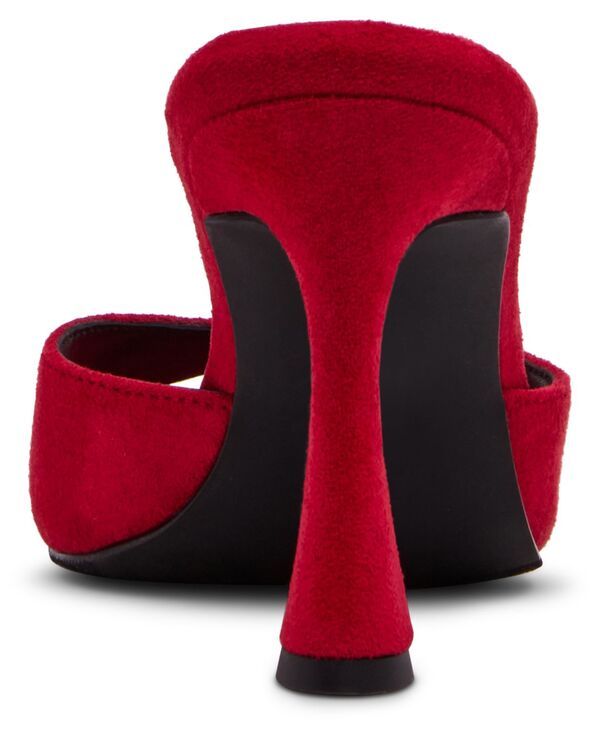 マッデンガール レディース シューズ スリッポン・ローファー サンダル ヒール Madden Girl Womens Gibson HighHeel SlipOn Sandals Dark Red レ