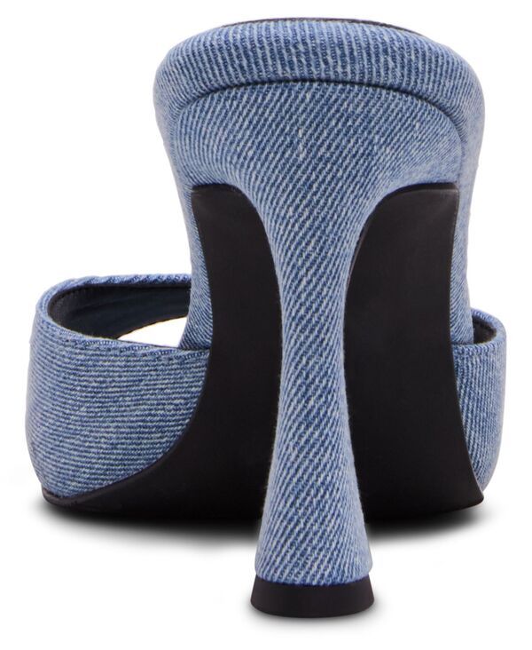 マッデンガール レディース シューズ スリッポン・ローファー サンダル ヒール Madden Girl Womens Gibson HighHeel SlipOn Sandals Blue Denim