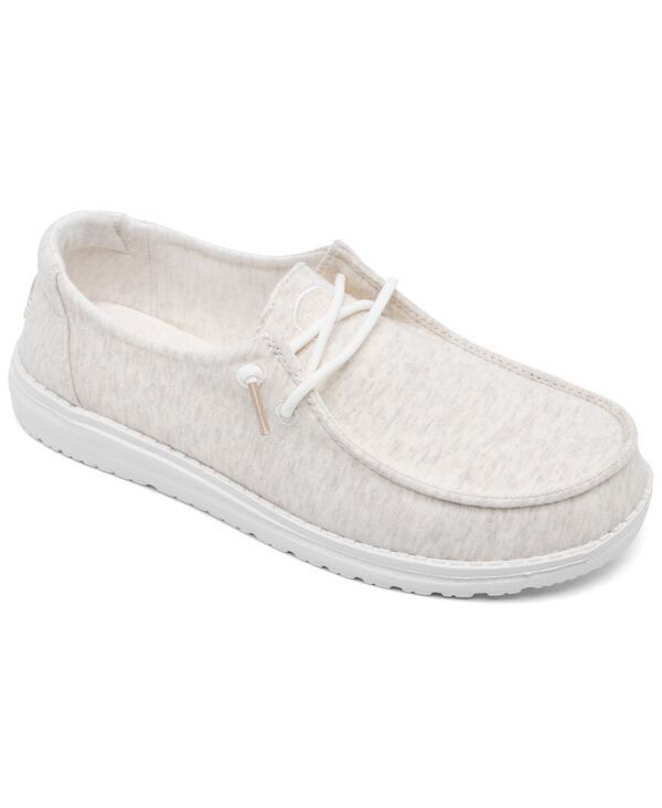 ヘイデュード レディース シューズ スニーカー ジャージー Hey Dude Womens Wendy Stretch Jersey Moccasin from Finish Line Oat