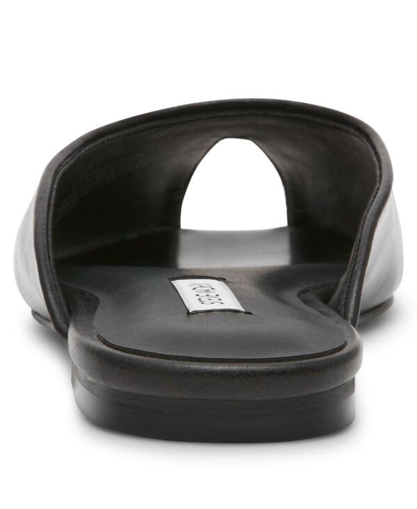 スティーブ マデン レディース シューズ スリッポン・ローファー Steve Madden Womens Bloss Peep Toe SlipOn Flats Black Leather ブラック スティーブ マデン レディース シューズ スリッポン・ローファー Steve Madden Womens Bloss Peep Toe SlipOn Flats Black Leather ブラック