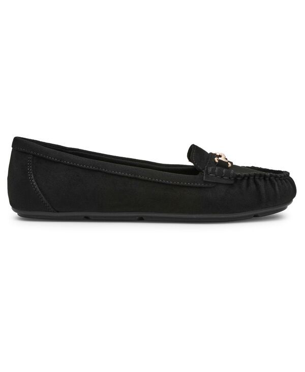 アンクライン レディース シューズ スリッポン・ローファー Anne Klein Womens Hewlett Slip On Driver Loafers Black ブラック