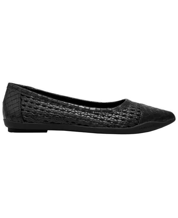 エアロソールズ レディース シューズ スリッポン・ローファー Aerosoles Womens Dala SlipOn Ballet Flats Black Faux Open Weave ブラック