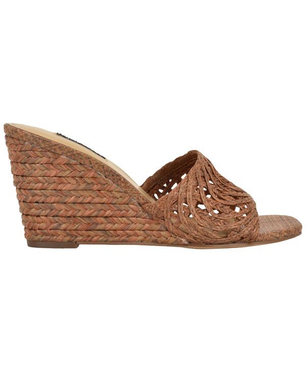 ナインウェスト レディース シューズ スリッポン・ローファー サンダル Nine West Womens Nimma Woven SlipOn Wedge Sandals Brown ブラウン ナインウェスト レディース シューズ スリッポン・ローファー サンダル Nine West Womens Nimma Woven SlipOn Wedge Sandals Brown ブラウン