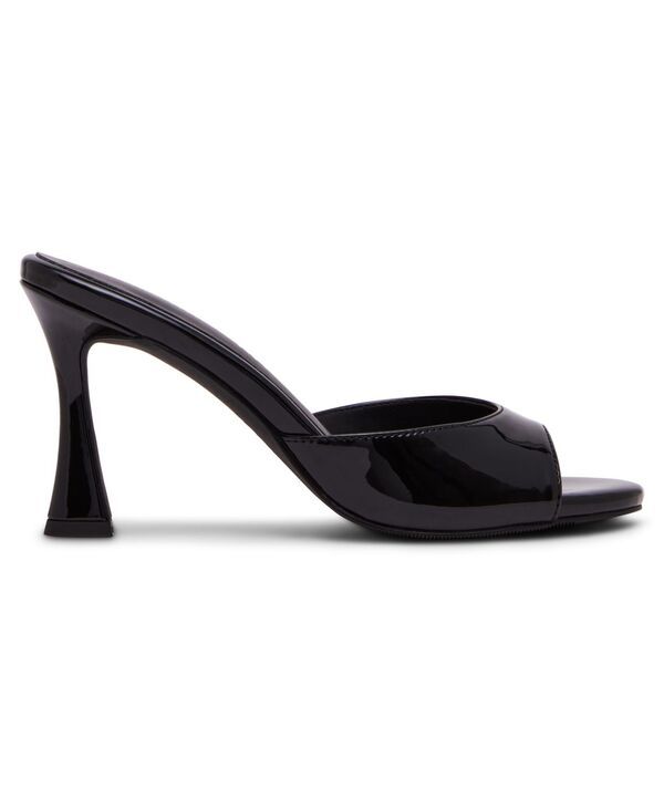 マッデンガール レディース シューズ スリッポン・ローファー サンダル ヒール Madden Girl Womens Gibson HighHeel SlipOn Sandals Black Pate マッデンガール レディース シューズ スリッポン・ローファー サンダル ヒール Madden Girl Womens Gibson HighHeel SlipOn Sandals Black Pate