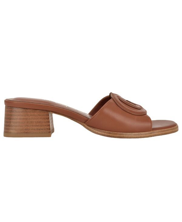 ゲス レディース シューズ スリッポン・ローファー サンダル ヒール GUESS Womens Cerrina SlipOn Block Heel Sandal Cognac Leather ゲス レディース シューズ スリッポン・ローファー サンダル ヒール GUESS Womens Cerrina SlipOn Block Heel Sandal Cognac Leather