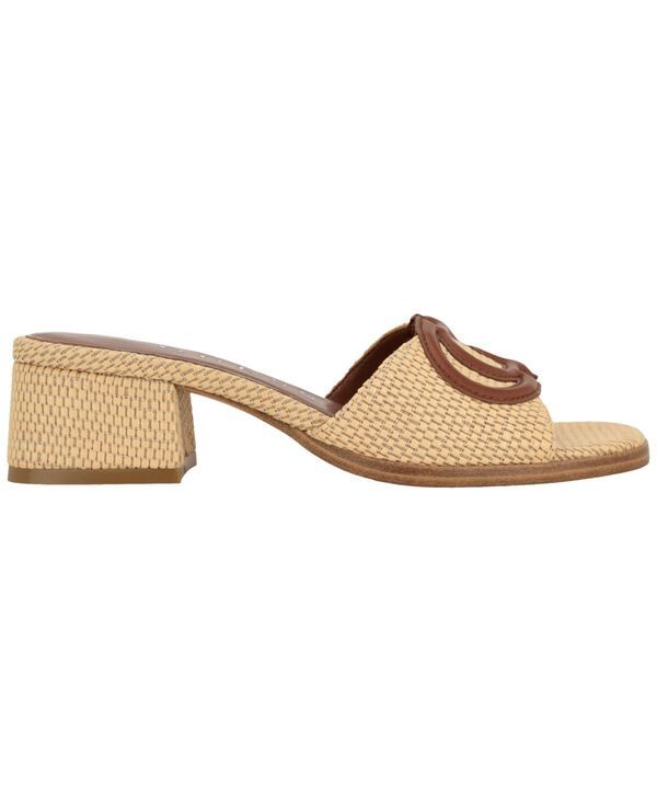 ゲス レディース シューズ スリッポン・ローファー サンダル ヒール GUESS Womens Cerrina SlipOn Block Heel Sandal NaturalRaffia