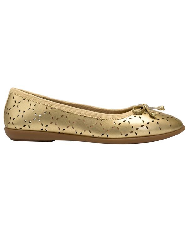 エアロソールズ レディース シューズ スリッポン・ローファー Aerosoles Womens Beyla SlipOn Ballet Flatsoft Gold Faux Leather ゴールド