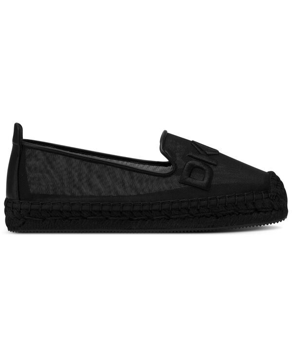 ダナ キャラン ニューヨーク レディース シューズ スリッポン・ローファー ロゴ DKNY Womens Mallandra Logo SlipOn Espadrille Flats Black ブラ ダナ キャラン ニューヨーク レディース シューズ スリッポン・ローファー ロゴ DKNY Womens Mallandra Logo SlipOn Espadrille Flats Black ブラ