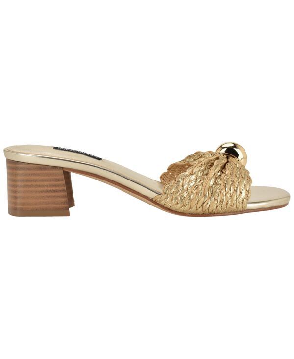 ナインウェスト レディース シューズ スリッポン・ローファー サンダル ヒール Nine West Womens Gerry Ornamented SlipOn Block Heel Dressand
