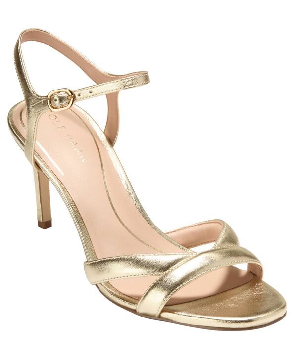 コールハーン レディース シューズ サンダル Cole Haan Womens Constantina Round Toe Sandals Dark Gold Metallic Leather ゴール