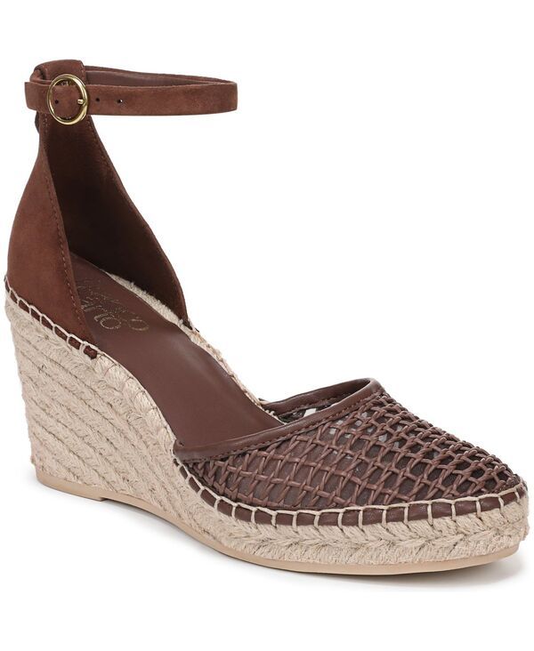 フランコサルト レディース シューズ サンダル Franco Sarto Womens Idalia Espadrille Wedge Sandals Dark Brown Faux LeatherS