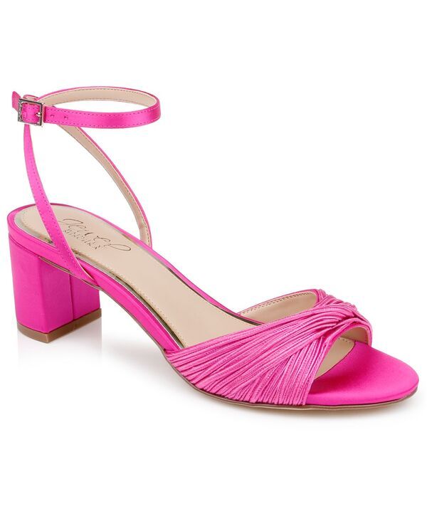 ジュウェルダグレイミシュカ レディース シューズ サンダル Jewel Badgley Mischka Womens Pretty Round Toe Dressandals Hot Pink Sat