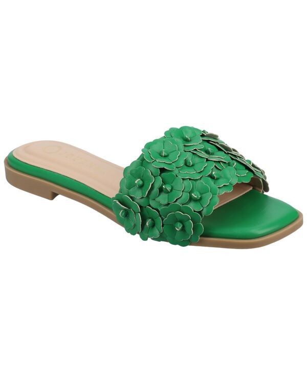 ジュルネ コレクション レディース シューズ サンダル フラワー柄 フラワー Journee Collection Womens Azalea Floral Slide Flat Sandals Gr