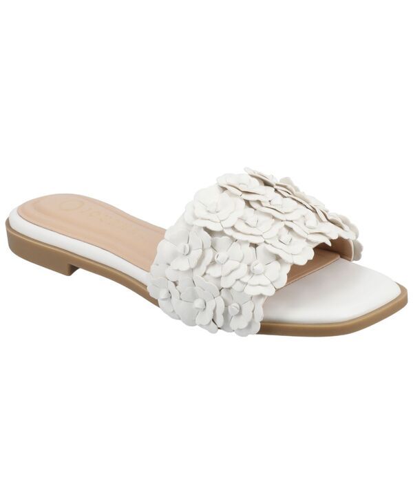 ジュルネ コレクション レディース シューズ サンダル フラワー柄 フラワー Journee Collection Womens Azalea Floral Slide Flat Sandals Wh