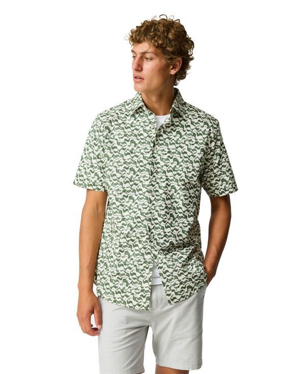 ロッドアンドグン メンズ トップス シャツ Rodd Gunn Mens Classic Fit Bendigo Short Sleeve Shirt Kelp