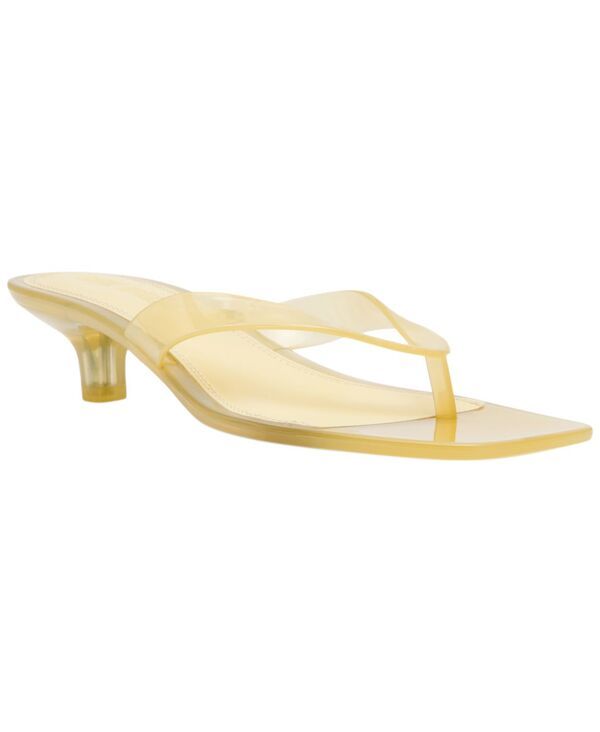 スティーブ マデン レディース シューズ サンダル ヒール Steve Madden Womens TracieJelly Thong KittenHeel Sandals Yellow イエロー