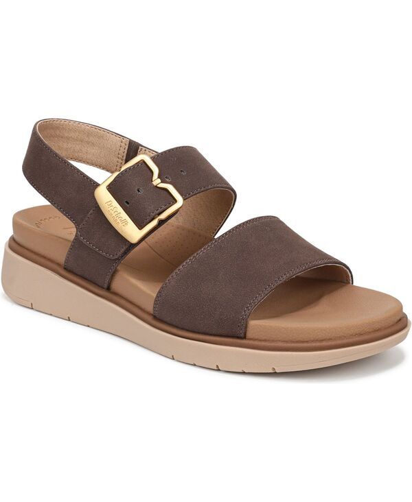 ドクター・ショール レディース シューズ サンダル Dr Scholls Womens Posie Slingback Sandals Dark Brown Faux Leather ブラウン