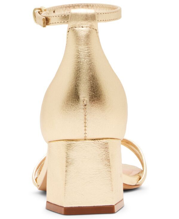 スティーブ マデン レディース シューズ サンダル ヒール Steve Madden Womens Rae Strappy BlockHeel Sandals Gold Metallic ゴールド スティーブ マデン レディース シューズ サンダル ヒール Steve Madden Womens Rae Strappy BlockHeel Sandals Gold Metallic ゴールド