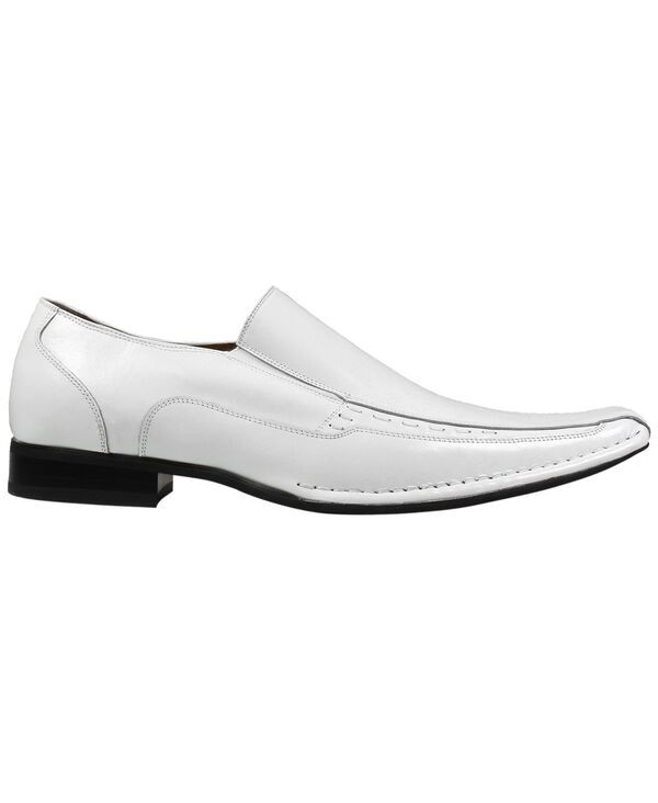 ステイシーアダムス メンズ シューズ スリッポン・ローファー レザー Stacy Adams Mens Templin Leather Bike Toe Loafers White ホワイト ステイシーアダムス メンズ シューズ スリッポン・ローファー レザー Stacy Adams Mens Templin Leather Bike Toe Loafers White ホワイト