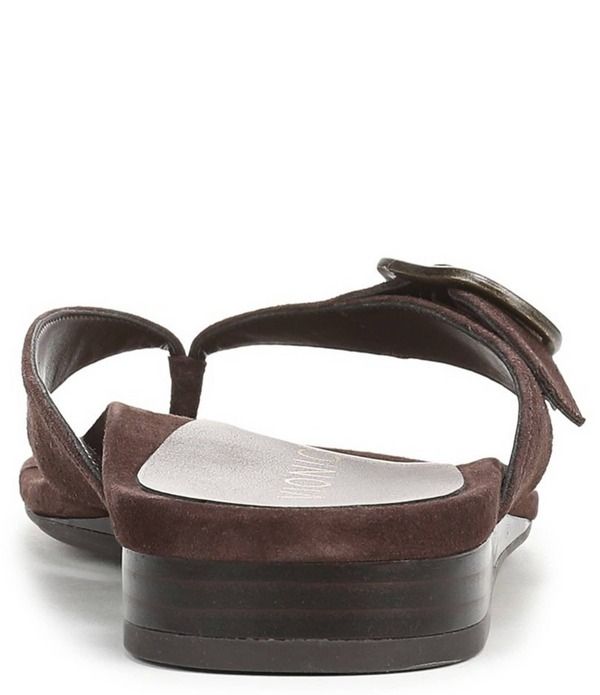 バイオニック レディース シューズ サンダル ミニ スエード Vionic Grove Suede Mini Wedge Thong Sandals Chocolate Ganache チョコレート