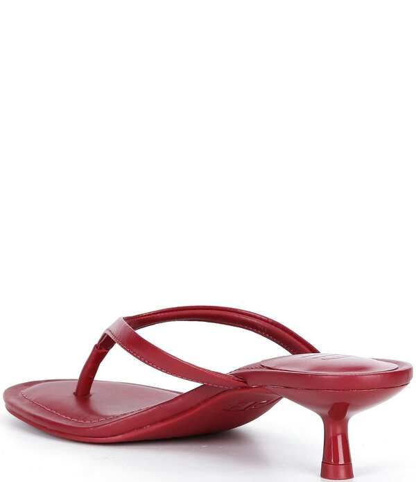 ジービー レディース シューズ サンダル レザー ヒール GB 90sBaby Leather Heeled Thong Dressandals Cherry Red レッド