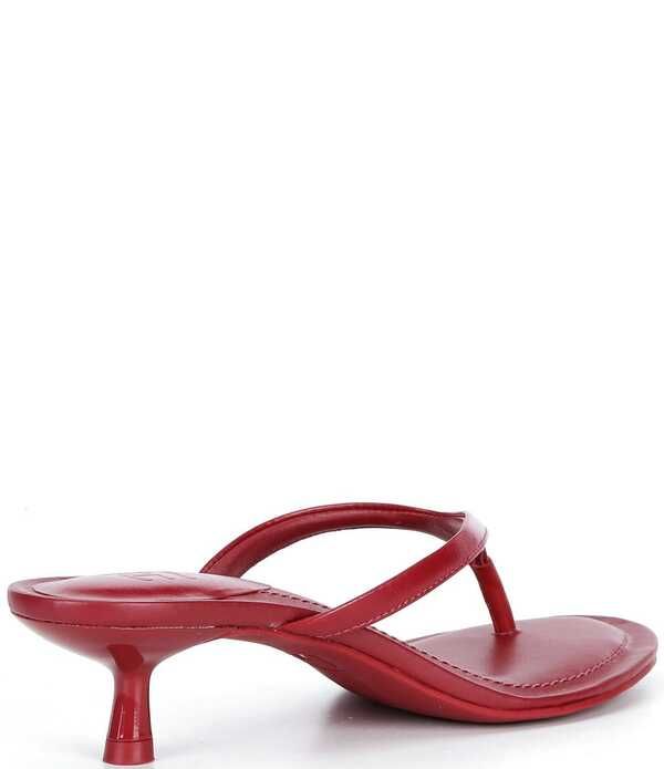 ジービー レディース シューズ サンダル レザー ヒール GB 90sBaby Leather Heeled Thong Dressandals Cherry Red レッド