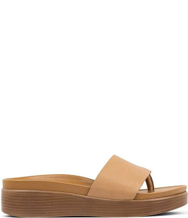 ドナルドプリネール レディース シューズ サンダル プラットフォーム レザー Donald Pliner Fifi Leather Platform Wedge Thong Sandals Camel