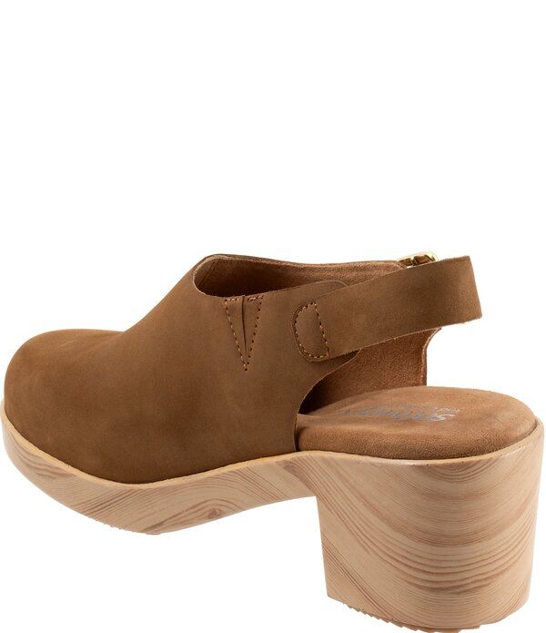 ソフトウォーク レディース シューズ サンダル スエード SoftWalk Womens Fairbanks Nubuck Suede Slingback Clogs Tan タン ソフトウォーク レディース シューズ サンダル スエード SoftWalk Womens Fairbanks Nubuck Suede Slingback Clogs Tan タン