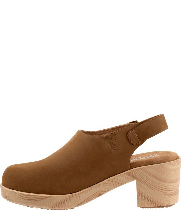 ソフトウォーク レディース シューズ サンダル スエード SoftWalk Womens Fairbanks Nubuck Suede Slingback Clogs Tan タン ソフトウォーク レディース シューズ サンダル スエード SoftWalk Womens Fairbanks Nubuck Suede Slingback Clogs Tan タン