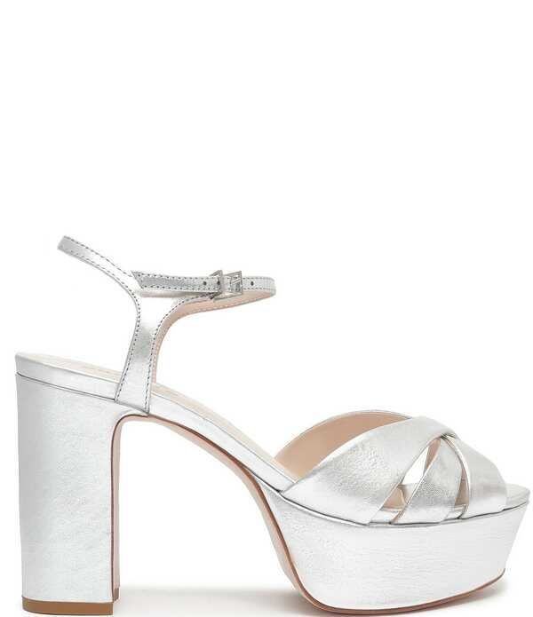 シュッツ レディース シューズ サンダル プラットフォーム アンクル レザー Schutz Keefa Leather Platform Ankle Strap Sandals Prata シュッツ レディース シューズ サンダル プラットフォーム アンクル レザー Schutz Keefa Leather Platform Ankle Strap Sandals Prata
