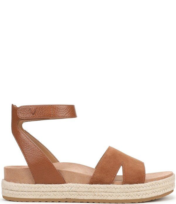 バイオニック レディース シューズ サンダル プラットフォーム スエード アンクル Vionic Yucca Suede Ankle Wraplatform Espadrille Sandals Ta