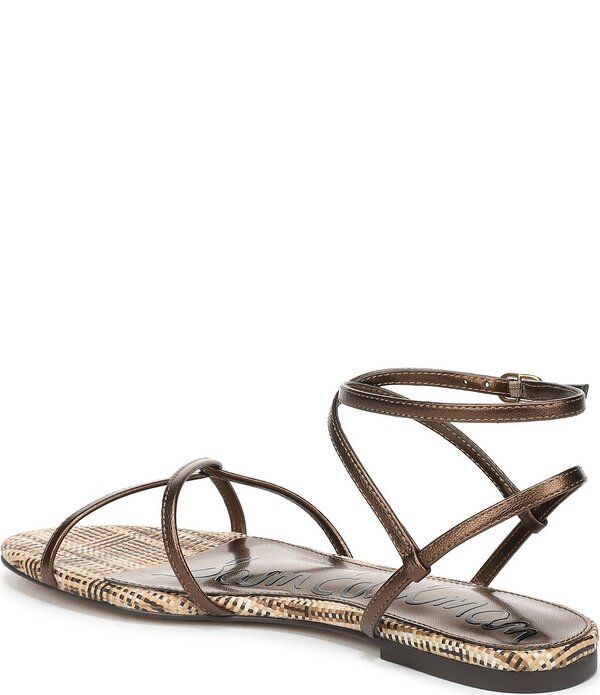 サムエデルマン レディース シューズ サンダル レザー Sam Edelman Ellina Woven Leather Strappy Flat Sandals Bronze Metallic メタ サムエデルマン レディース シューズ サンダル レザー Sam Edelman Ellina Woven Leather Strappy Flat Sandals Bronze Metallic メタ