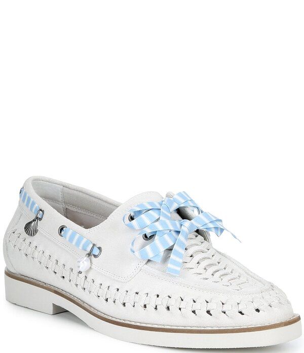 ジャンビニ レディース シューズ スエード Gianni Bini x Cyd Morris The Nantucket Suede Woven Boat Shoesunset Beige ベージュ