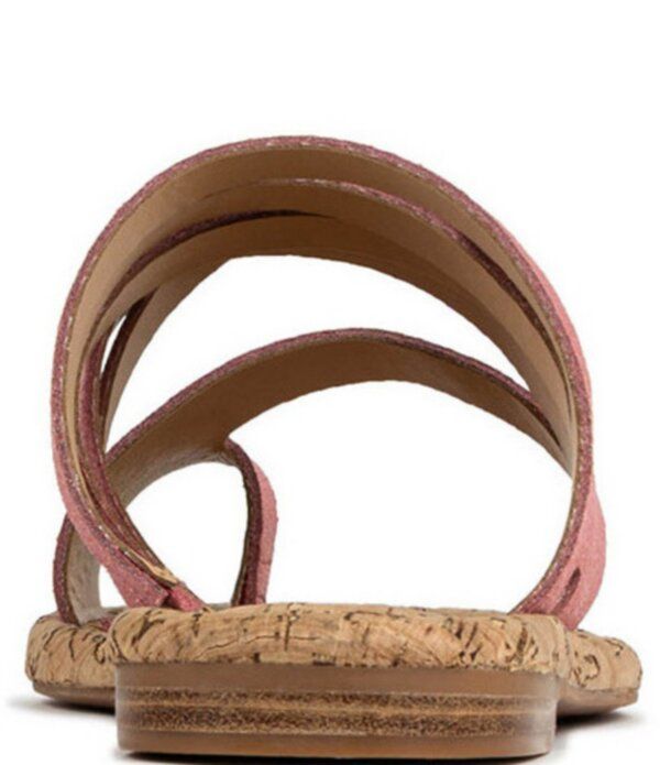 ドナルドプリネール レディース シューズ サンダル レザー Donald Pliner Hazie Leather Strappy Toe Ring Flat Sandals Pink ピンク