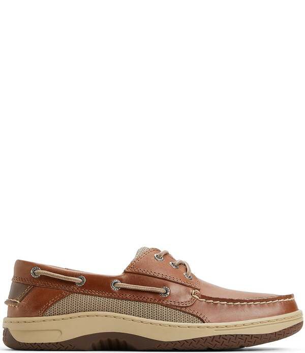 スペリー メンズ シューズ スリッポン・ローファー Sperry Mens TopSider Billfish 3Eye Boat Shoes Cognac